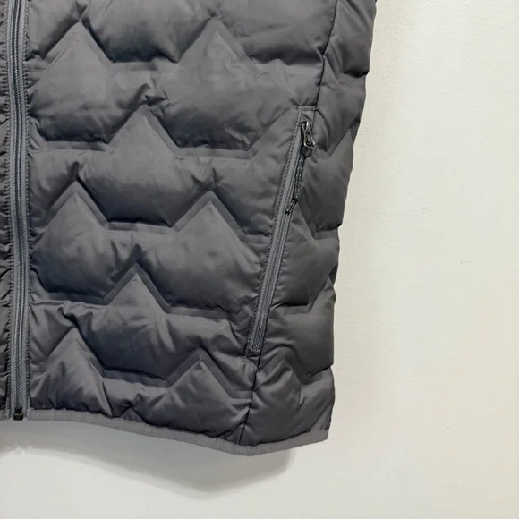 Columbia Men’s Grey Omniheat 650 Duck Down Zip Up Vest Size Large